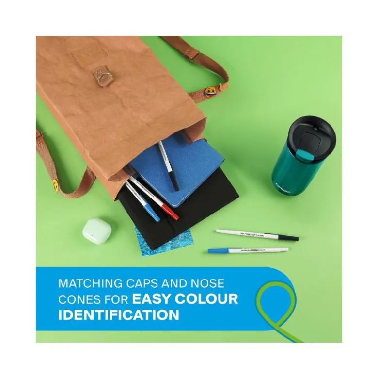 BOLIGRAFO PAPER MATE KILOMETRICO PUNTA 1 MM PLASTICO RECICLADO 80% BLISTER DE 3 NEGROS / 3