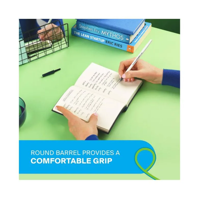 BOLIGRAFO PAPER MATE KILOMETRICO PUNTA 1 MM PLASTICO RECICLADO 80% BLISTER DE 3 NEGROS / 3