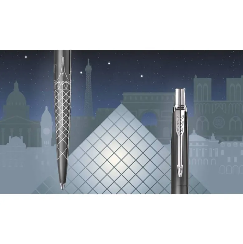 BOLIGRAFO PARKER JOTTER EDICION ESPECIAL GLOBAL ICONOS PARIS GRIS