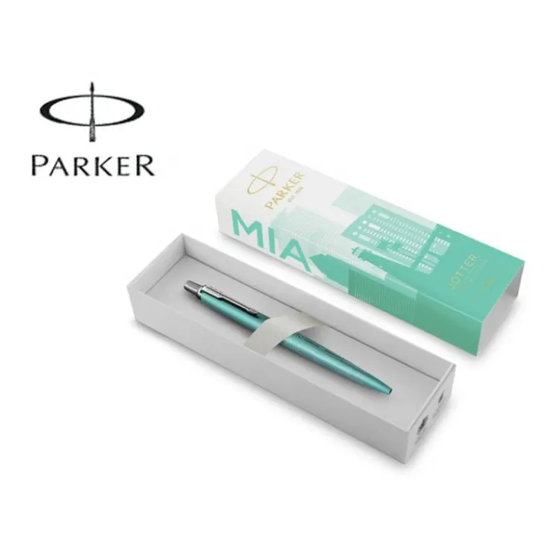 BOLIGRAFO PARKER JOTTER EDICION ESPECIAL GLOBAL ICONOS MIAMI TURQUESA