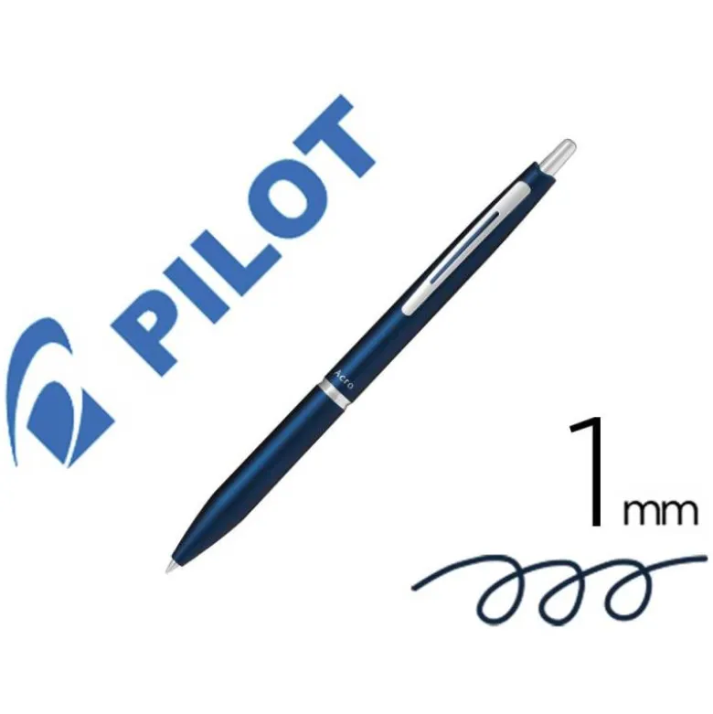 BOLIGRAFO PILOT ACRO 1000 TINTA GEL RETRACTIL PUNTA 1 MM AZUL NAVY