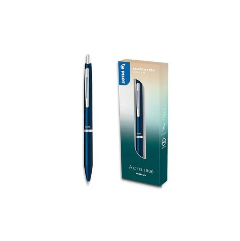BOLIGRAFO PILOT ACRO 1000 TINTA GEL RETRACTIL PUNTA 1 MM AZUL NAVY