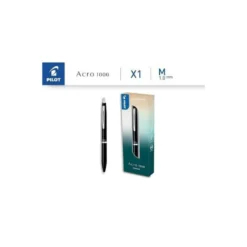 BOLIGRAFO PILOT ACRO 1000 TINTA GEL RETRACTIL PUNTA 1 MM NEGRO