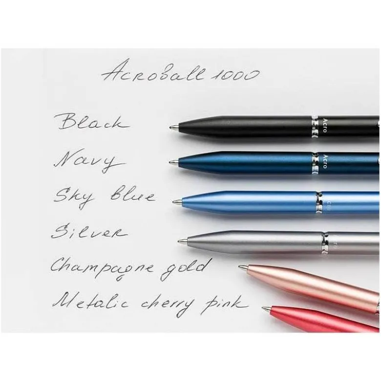 BOLIGRAFO PILOT ACRO 1000 TINTA GEL RETRACTIL PUNTA 1 MM GRIS