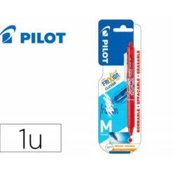 BOLIGRAFO PILOT FRIXION CLICKER BORRABLE 0,7 MM PUNTA MEDIA ROJO EN BLISTER