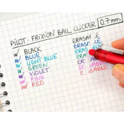 BOLIGRAFO PILOT FRIXION CLICKER BORRABLE 0,7 MM PUNTA MEDIA ROJO EN BLISTER