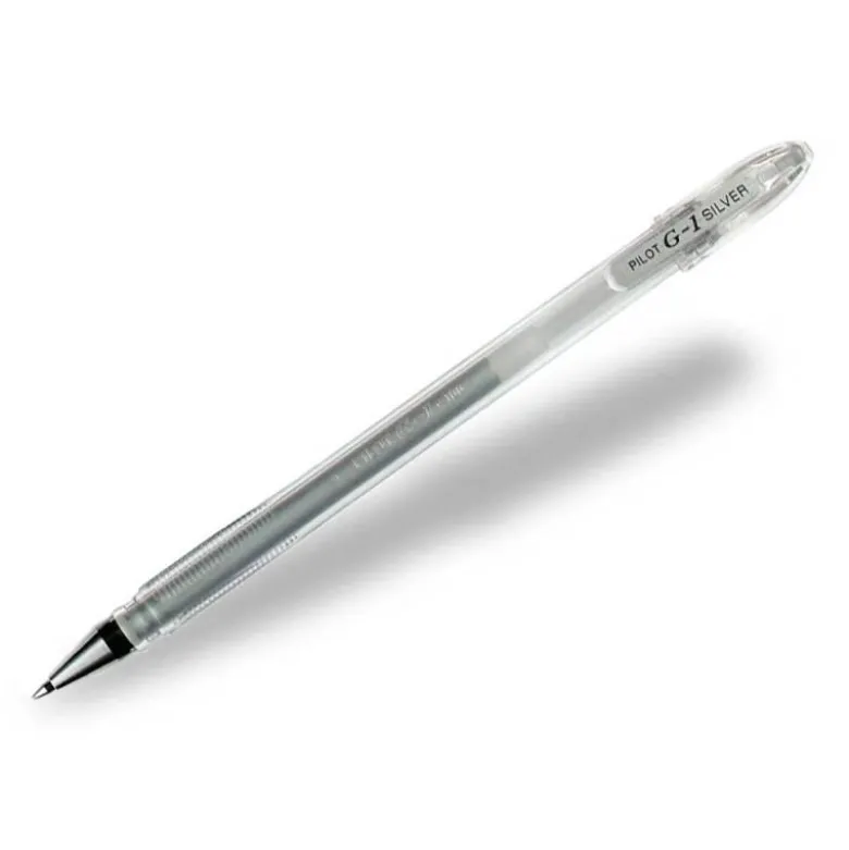 BOLIGRAFO PILOT G1 TINTA GEL PLATA