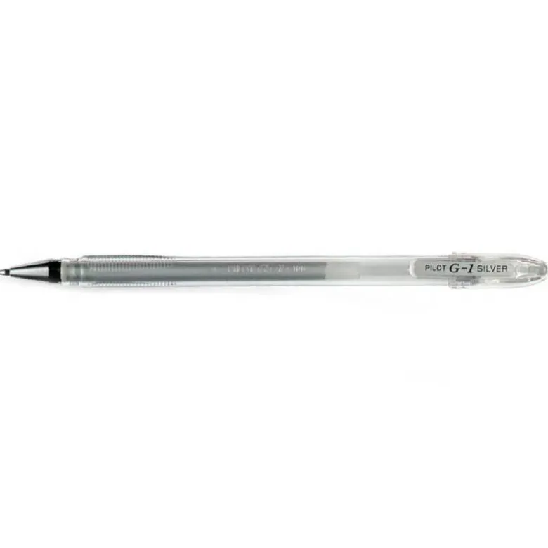 BOLIGRAFO PILOT G1 TINTA GEL PLATA