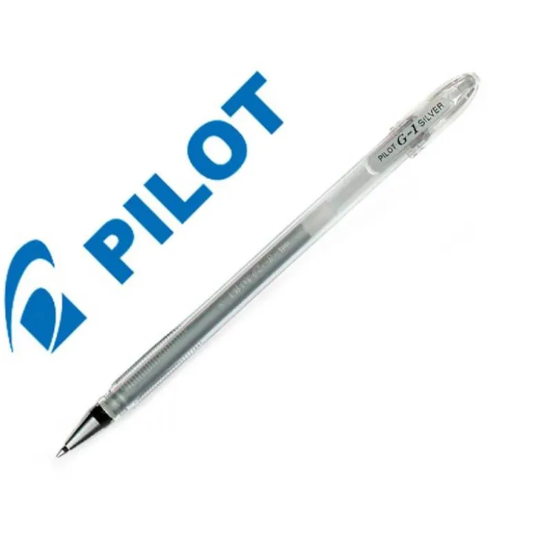 BOLIGRAFO PILOT G1 TINTA GEL PLATA