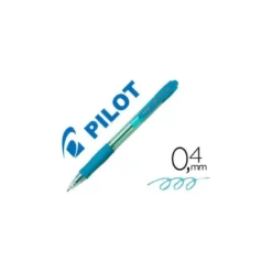 Boligrafo Pilot Super Grip Celeste tinta azul 0,4 mm