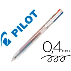BOLIGRAFO PILOT SUPERGRIP G 4 COLORES RETRACTIL SUJECION DE CAUCHO TINTA BASE DE ACEITE CUERPO COLOR