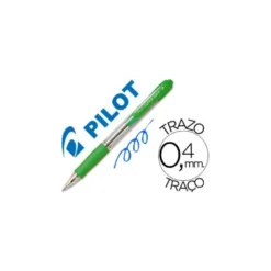Boligrafo Pilot Super Grip Verde claro tinta azul 0,4 mm