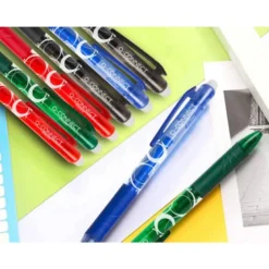 BOLIGRAFO Q-CONNECT RETRACTIL BORRABLE 0,7 MM COLOR ROJO