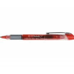 Boligrafo Q-connect roller ball rojo 0,5 mm