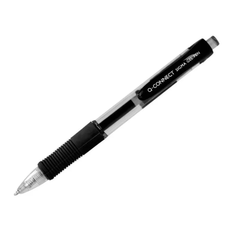 BOLIGRAFO Q-CONNECT SIGMA RETRACTIL 0,5 MM COLOR NEGRO