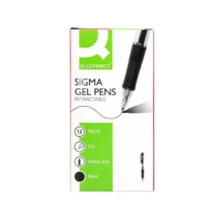 BOLIGRAFO Q-CONNECT SIGMA RETRACTIL 0,5 MM COLOR NEGRO