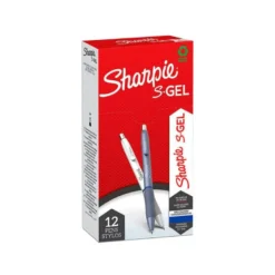 Boligrafo sharpie fashion retractil tinta gel azul 0,7 mm color azul hielo y blanco