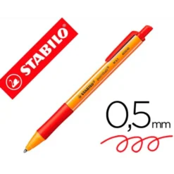 Boligrafo Stabilo pointball rojo 0,5 mm