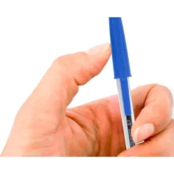 Boligrafo transparente Q-Connect Azul 0,7 mm