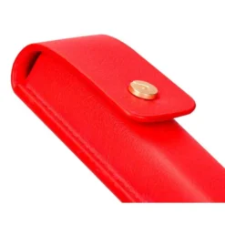 BOLIGRAFO Y ESTUCHE BELIUS PASSION DOR ALUMINIO TEXTURA CEPILLADA COLOR ROJO Y DORADO TINTA AZUL CAJA DE DISEÑO