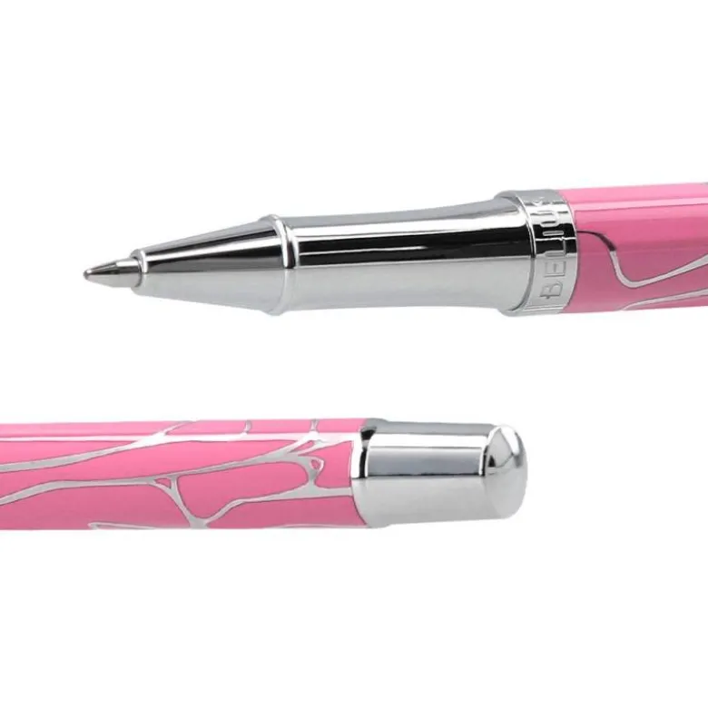 BOLIGRAFO Y WALLET BELIUS COCKTAILS COSMOPOLITAN ALUMINIO ROSA PLATEADO RELIEVETINTA COLOR AZUL CAJA DISEÑO
