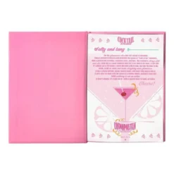 BOLIGRAFO Y WALLET BELIUS COCKTAILS COSMOPOLITAN ALUMINIO ROSA PLATEADO RELIEVETINTA COLOR AZUL CAJA DISEÑO