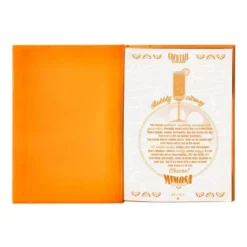 BOLIGRAFO Y WALLET BELIUS COCKTAILS MIMOSA ALUMINIO NARANJA PLATEADO RELIEVE TINTACOLOR AZUL CAJA DE DISEÑO