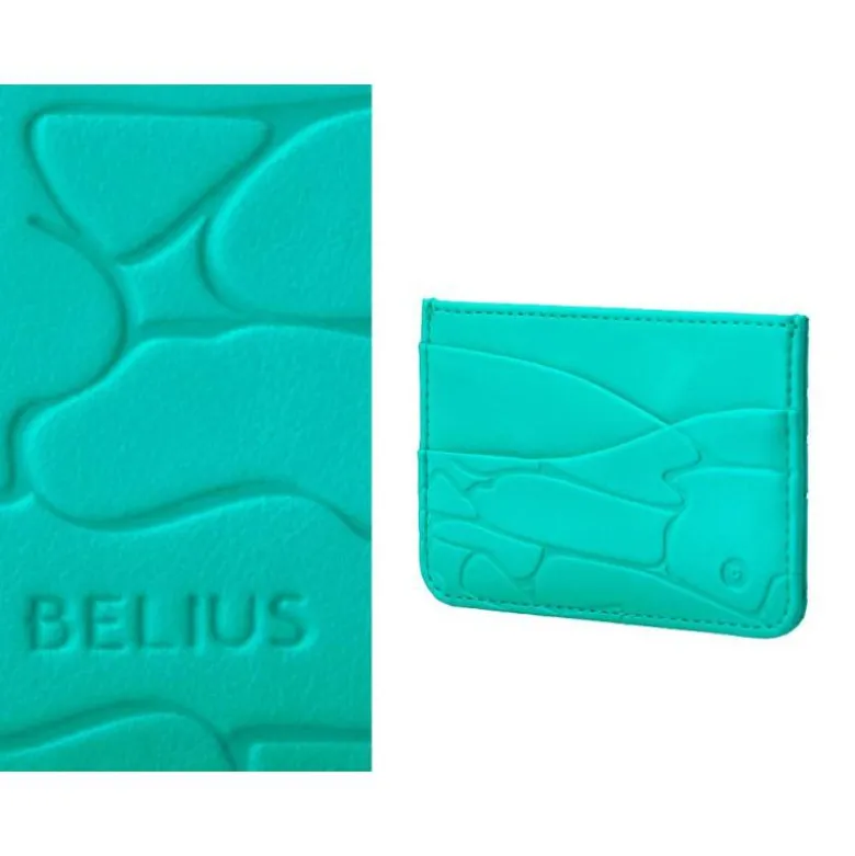 BOLIGRAFO Y WALLET BELIUS COCKTAILS MOJITO ALUMINIO VERDE PLATEADO RELIEVE TINTA COLOR AZUL CAJA DE DISEÑO