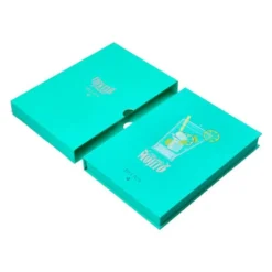 BOLIGRAFO Y WALLET BELIUS COCKTAILS MOJITO ALUMINIO VERDE PLATEADO RELIEVE TINTA COLOR AZUL CAJA DE DISEÑO