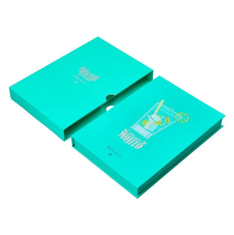 BOLIGRAFO Y WALLET BELIUS COCKTAILS MOJITO ALUMINIO VERDE PLATEADO RELIEVE TINTA COLOR AZUL CAJA DE DISEÑO