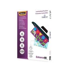 Bolsa de plastificar Fellowes Din A3 80 micras con brillo 100 unidades