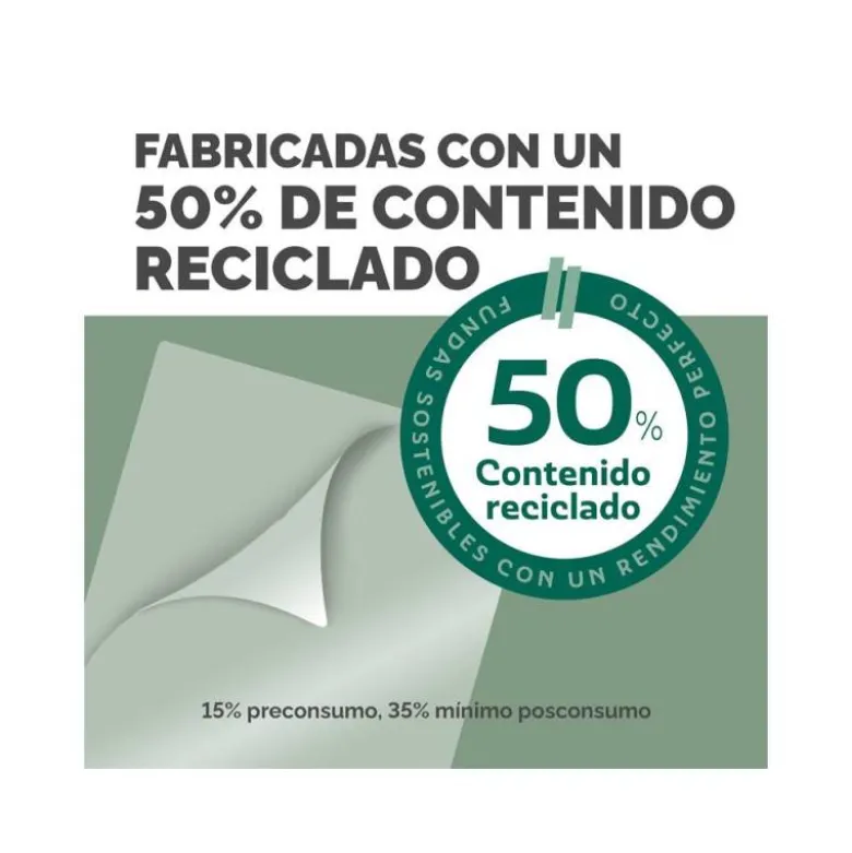 BOLSA DE PLASTIFICAR FELLOWES RECICLADAS BRILLO DIN A3 80 MC PACK DE 100 UNIDADES
