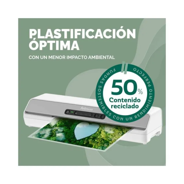BOLSA DE PLASTIFICAR FELLOWES RECICLADAS BRILLO DIN A3 80 MC PACK DE 100 UNIDADES