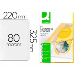 Bolsa de plastificar Q-Connect Folio 80 Micras