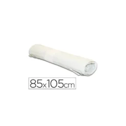 Bolsa basura blanca 85x105cm uso industrial galga 110 rollo 10 unidades