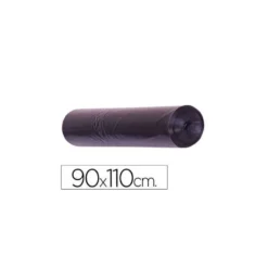 Bolsa basura negra 90x110cm uso industrial galga 200 rollo 10 unidades