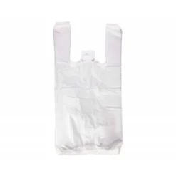 BOLSA CAMISETA RECICLADA 70% BLANCA 50 MC 48X60 CM APTA LEGISLACION DE BOLSAS 2021