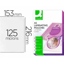 Bolsa de plastificar Q-Connect A5 125 Mc