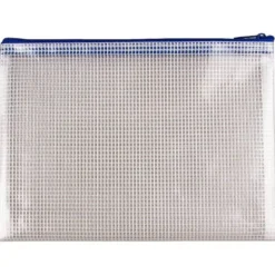 BOLSA MULTIUSOS Q-CONNECT MALLA DIN A5 APERTURA SUPERIOR CON CREMALLERA AZUL