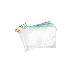 BOLSA MULTIUSOS TARIFOLD ZIPPER CON CREMALLERA DIN A3 PACK DE 8 UNIDADES COLORES SURTIDOS