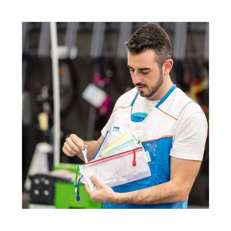 Bolsa multiusos 250x115 mm Tarifold plastico impermeable y ultrarresistente correa Verde