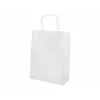 BOLSA PAPEL Q-CONNECT CELULOSA BLANCO M CON ASA RETORCIDA 270X370X12 MM