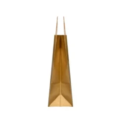 BOLSA PAPEL Q-CONNECT KRAFT ORO XS CON ASA RETORCIDA 180X240X80 MM