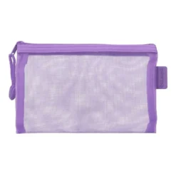 BOLSA ZIPPER BAG LIDERPAPEL POLIESTER TRANSPIRABLE MULTIUSOS DIN A6 MORADO PASTEL