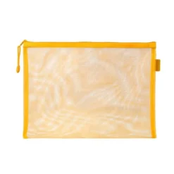 BOLSA ZIPPER BAG LIDERPAPEL POLIESTER TRANSPIRABLE MULTIUSOS DIN A5 AMARILLO