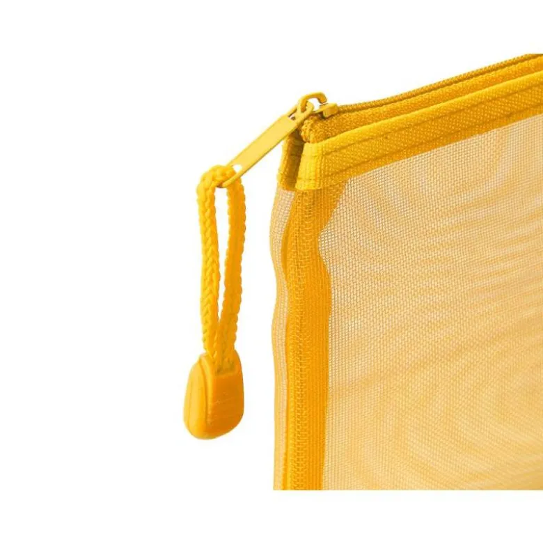 BOLSA ZIPPER BAG LIDERPAPEL POLIESTER TRANSPIRABLE MULTIUSOS DIN A6 AMARILLO