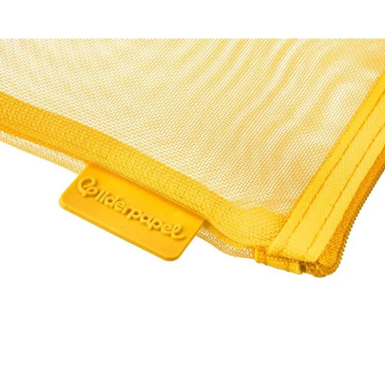 BOLSA ZIPPER BAG LIDERPAPEL POLIESTER TRANSPIRABLE MULTIUSOS DIN A6 AMARILLO