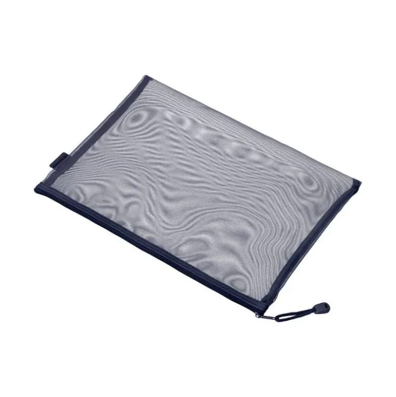 BOLSA ZIPPER BAG LIDERPAPEL POLIESTER TRANSPIRABLE MULTIUSOS DIN A5 AZUL MARINO