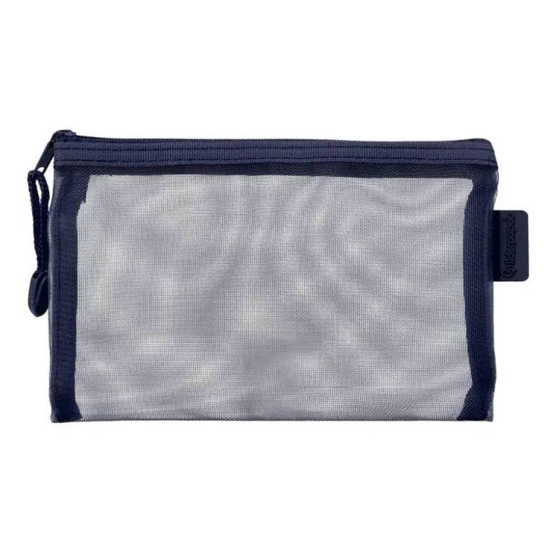 BOLSA ZIPPER BAG LIDERPAPEL POLIESTER TRANSPIRABLE MULTIUSOS DIN A6 AZUL MARINO