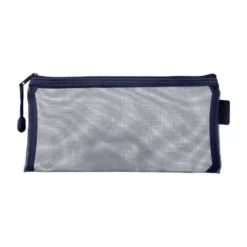 BOLSA ZIPPER BAG LIDERPAPEL POLIESTER TRANSPIRABLE MULTIUSOS TICKET 230X115 MM AZUL MARINO